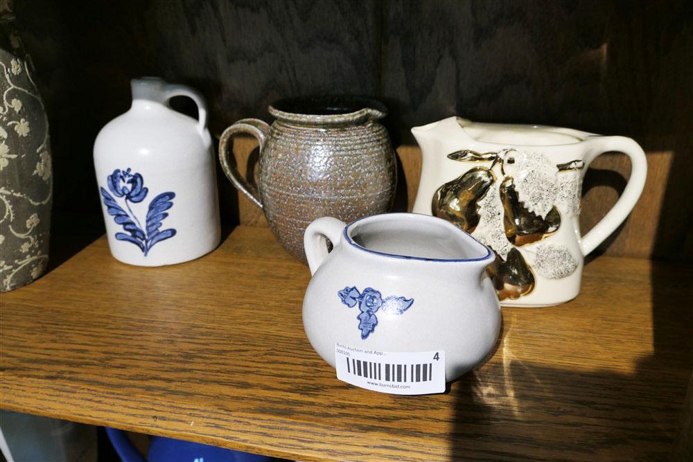 Shelf Lot Stoneware, studio pottery etc