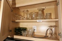 Two Shelf Lots assorted glass