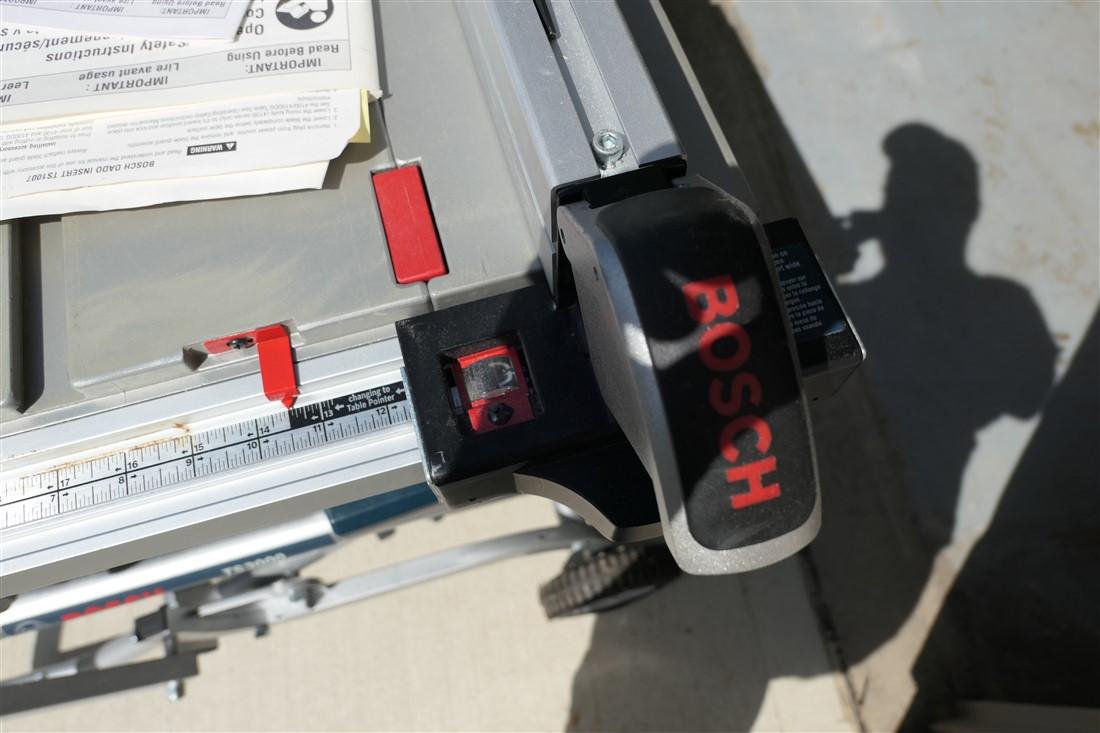 Bosch 4100 Table Saw on Gravity Rise Stand