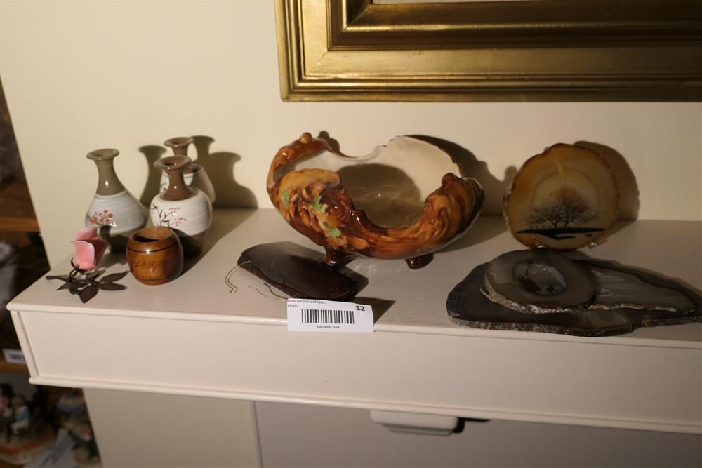 Group of misc items on mantle