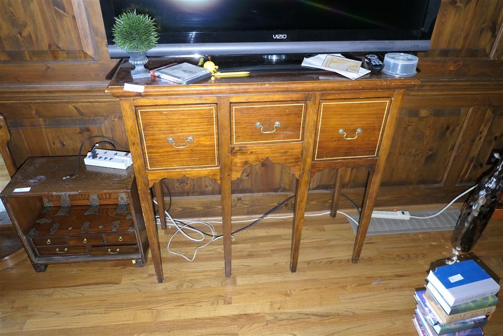 Unusual Eastern Style Tall Stand w/Drawers