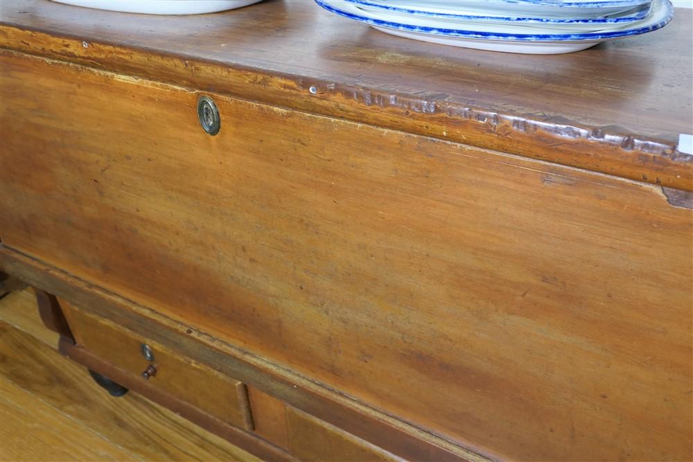 Unusual Antique Blanket Chest w/Drawers