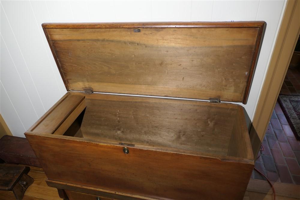 Unusual Antique Blanket Chest w/Drawers