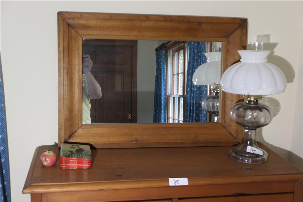 Antique 19th c. dresser in Pine PLUS mirror