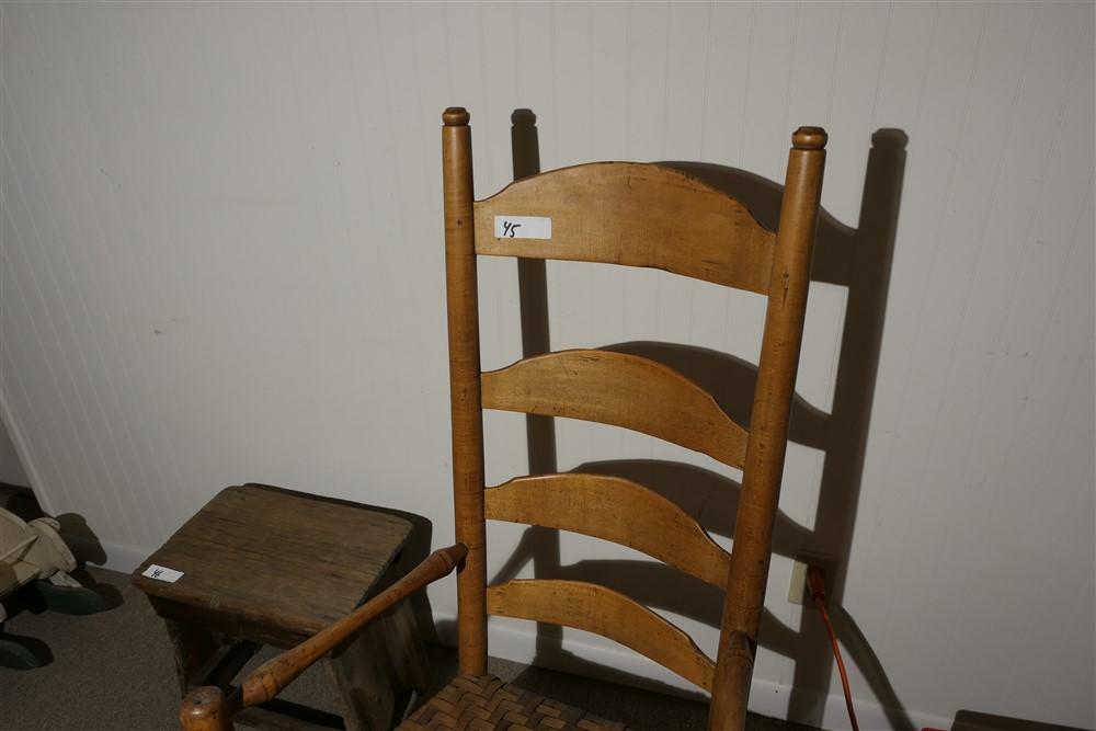 Antique Ladder Back Rocking Chair