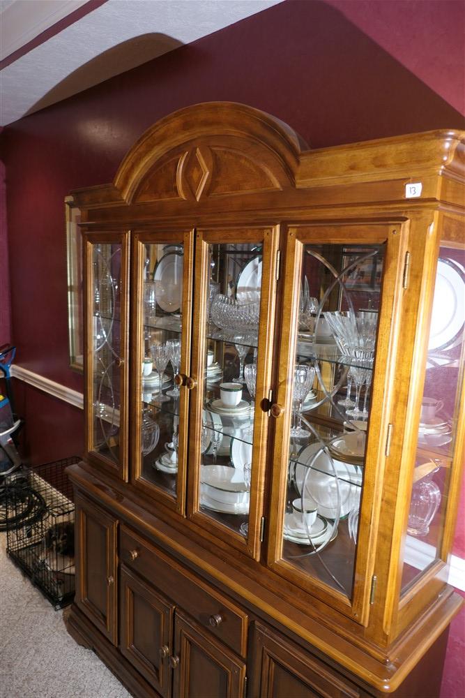 Vintage Alexander Julian China Cabinet Cupboard