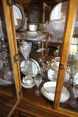 Contents of top & bottom china cabinet
