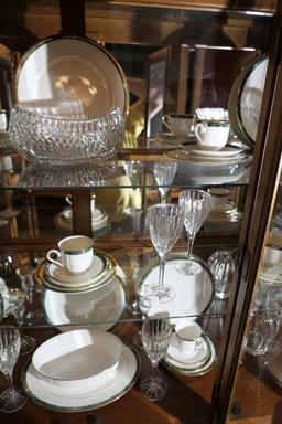 Contents of top & bottom china cabinet