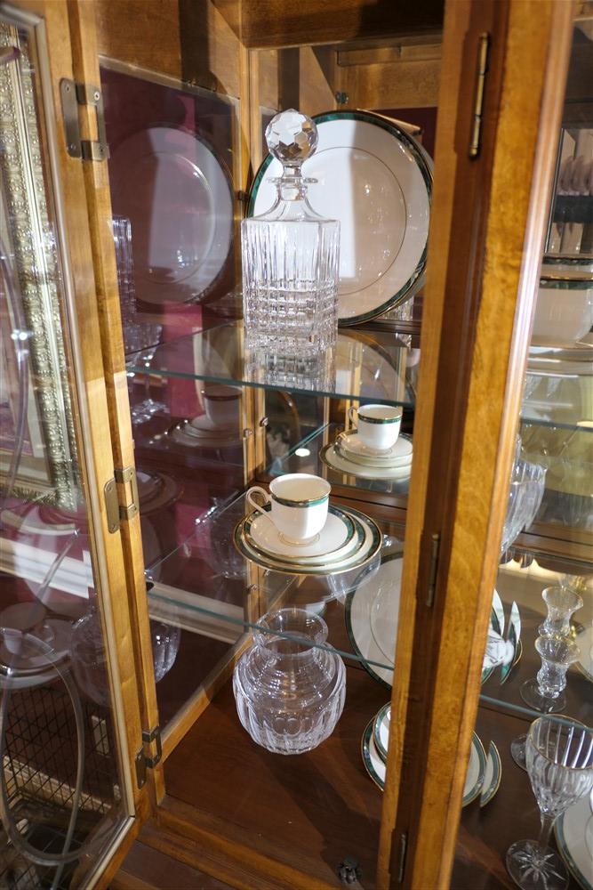 Contents of top & bottom china cabinet