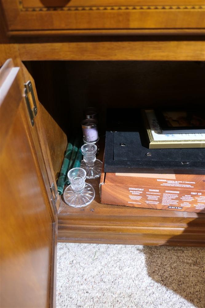 Contents of top & bottom china cabinet