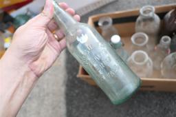 Assorted milk bottles & more lot