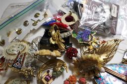 Large lot of Vintage Costume Jewelry