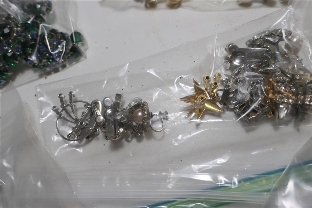 Large lot of vintage costume jewelry