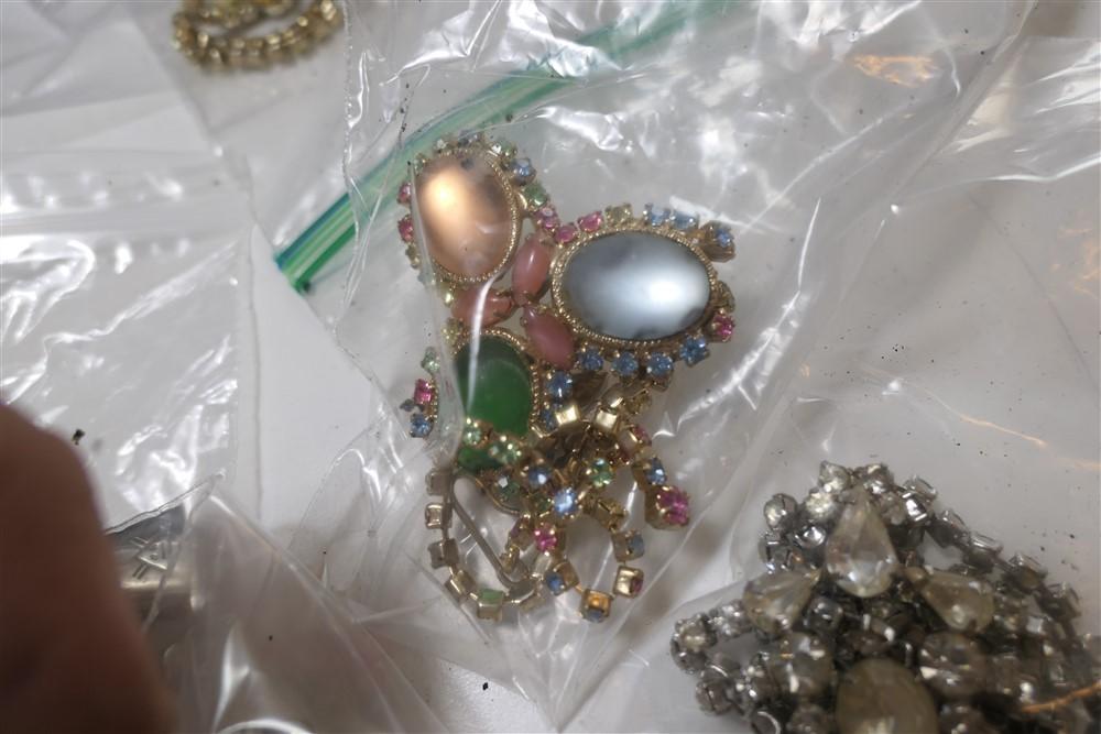 Large lot of vintage costume jewelry