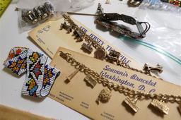 Huge lot vintage costume jewelry, native american etc