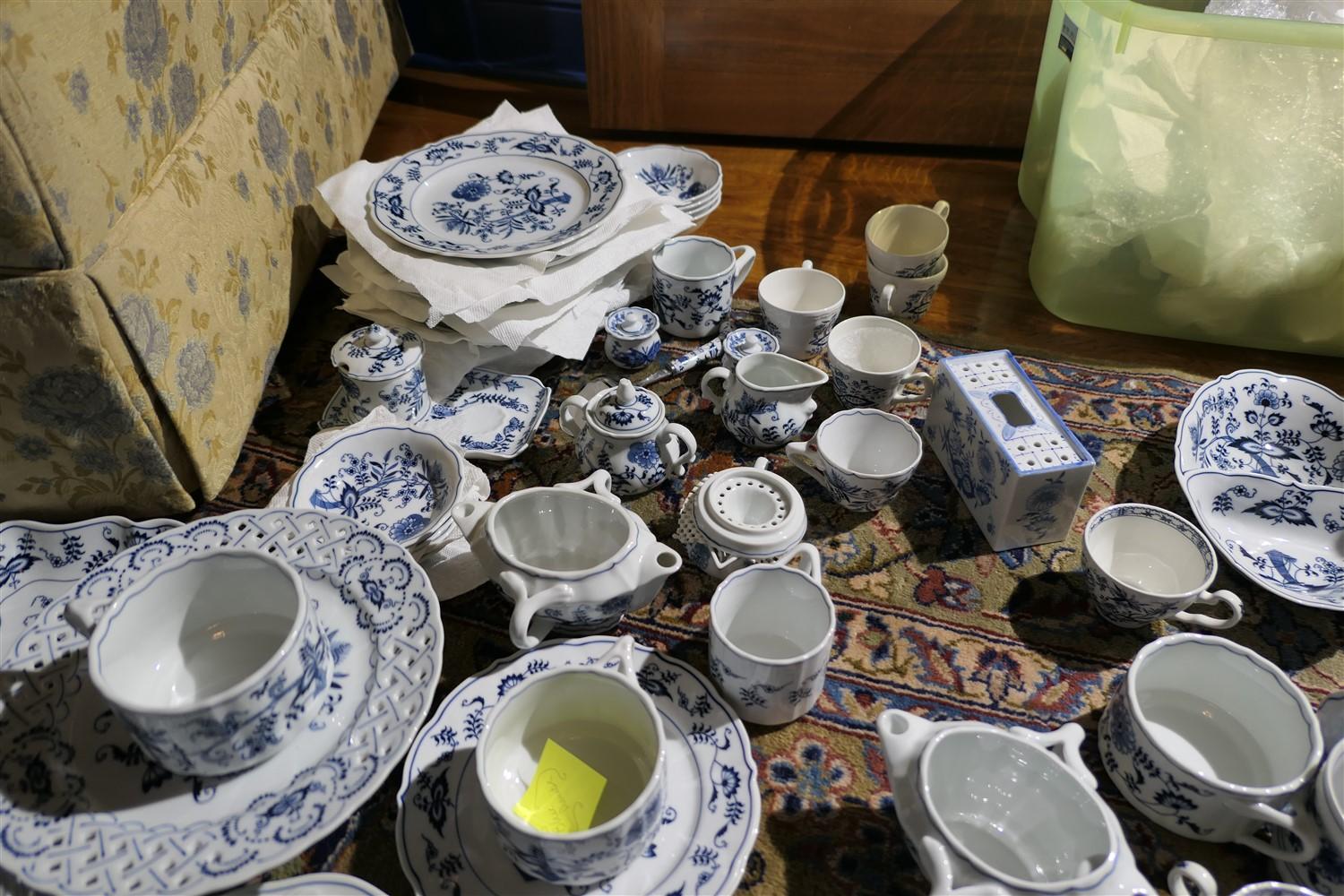 Lifetime collection of Blue Danube china