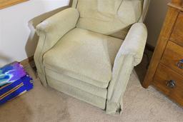 Upholstered easy chair