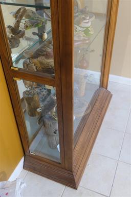 Large sized wooden display cabinet