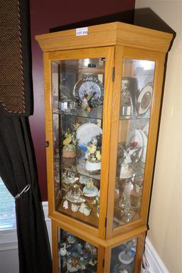 Wooden curio cabinet