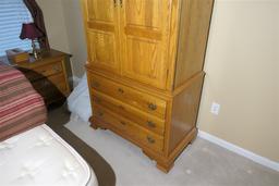 Cayton furniture oak armoire w/drawers