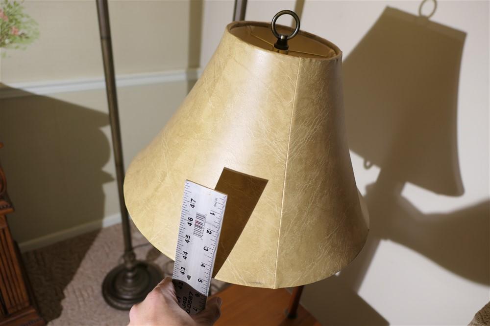 Vintage end table lamp combination