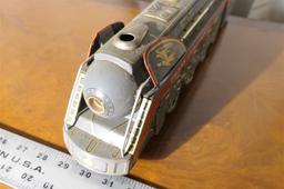 Vintage Metal Trans Continental Express Train Toy Battery Op