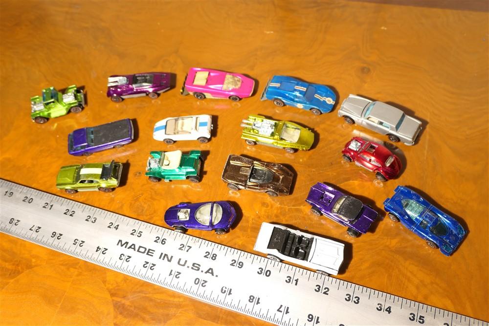 Large Qty of Red Line Hot Wheels Cars in Case + More