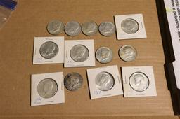 Group Lot of Silver Kennedy Half Dollar Coins