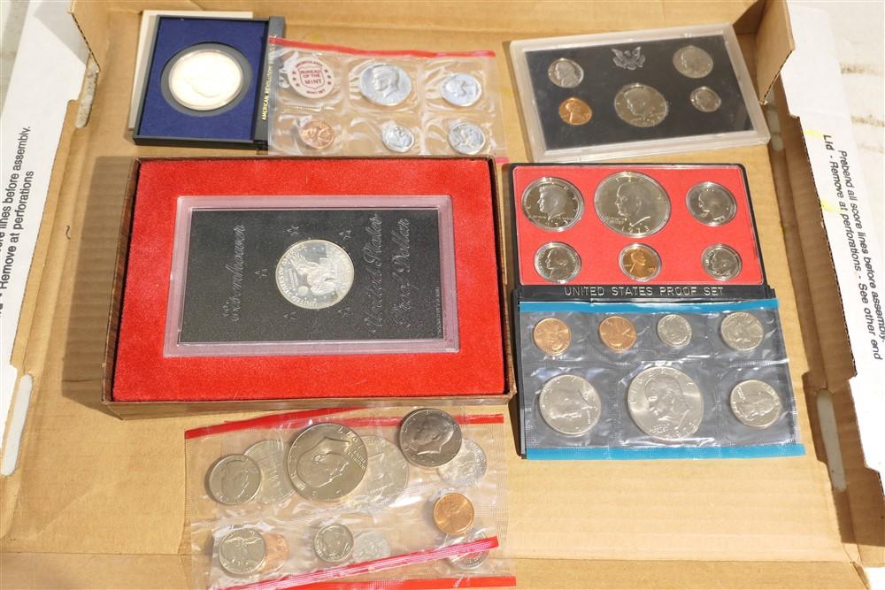 Group lot of assorted mint coin sets