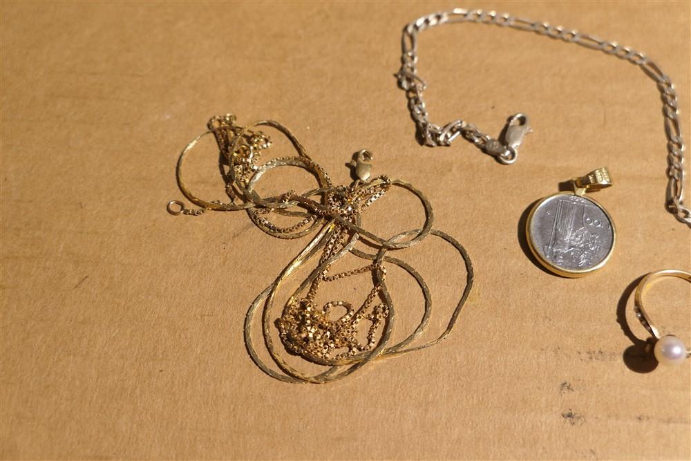 Gold and Sterling Silver Jewelry Lot