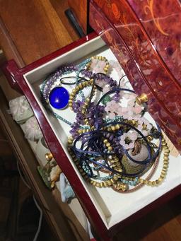 Nice jewelry box and contents