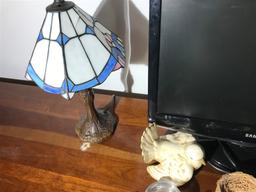 Lamp, small TV, iPod and more