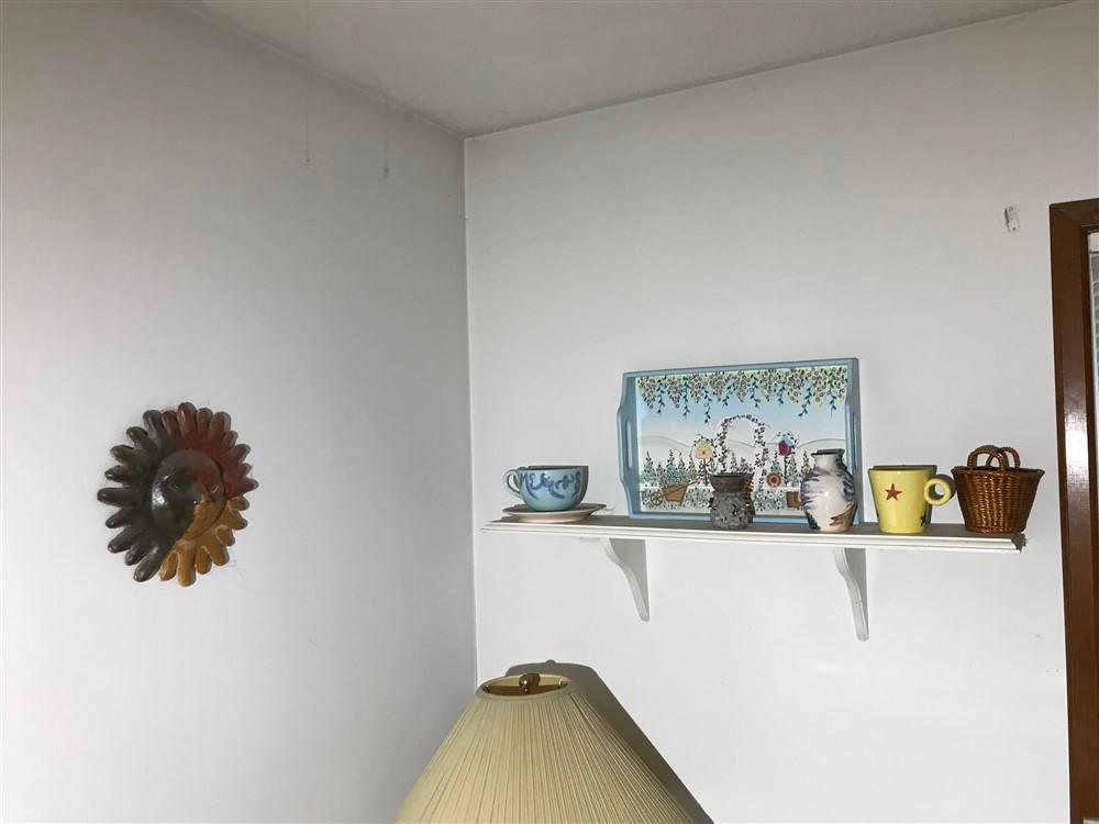 Items on walls throughout room