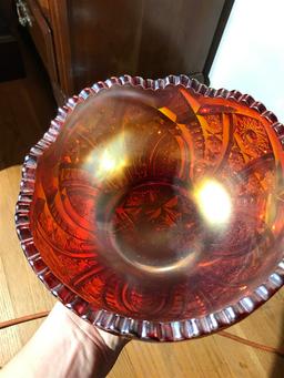 Large grouping of vintage Carnival glass