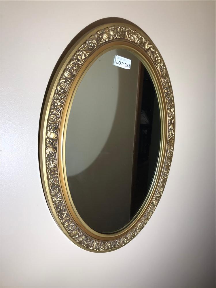 Vintage mirror in hall