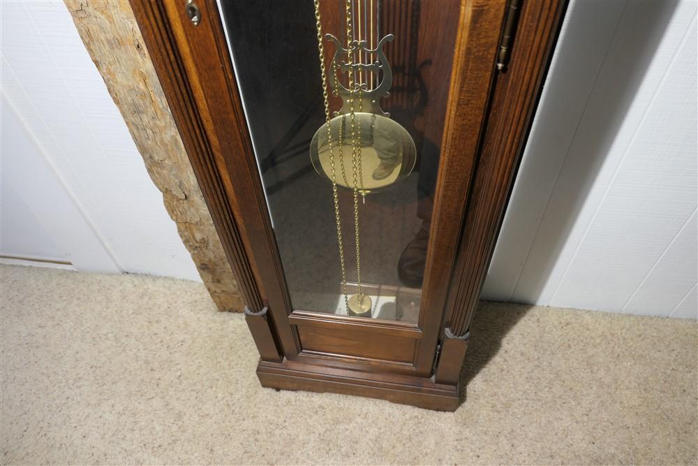 Vintage Howard Miller tall case grandfather clock