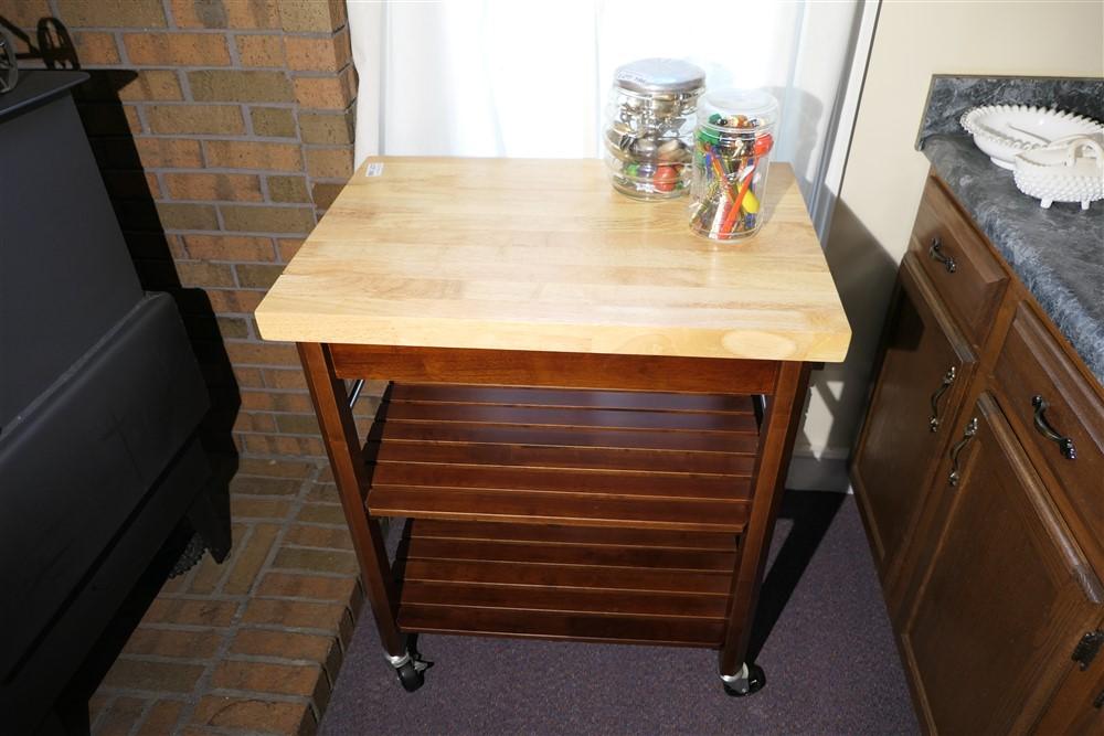 Kitchen island with Butcher Block top