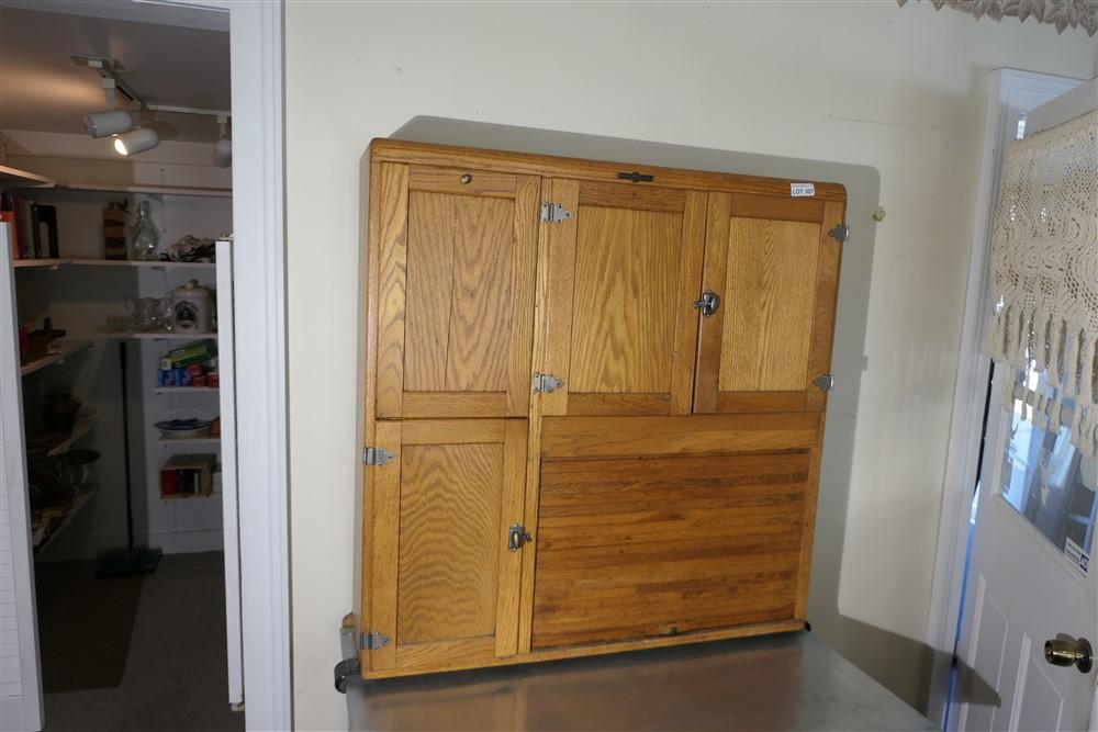 Nice Antique Hoosier Style Kitchen Cabinet