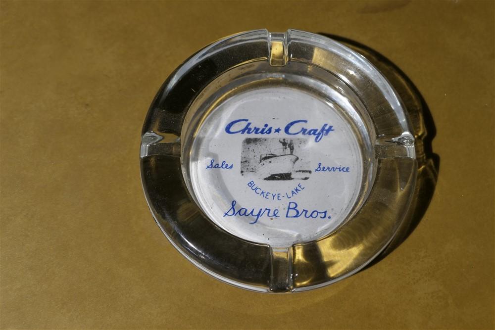 Sayre Bros Marine Advertising Ashtray - Chris-Craft