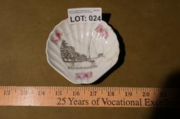 Antique Buckeye Lake Park Shell China Dish