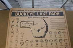 Rare Buckeye Lake Park "Get Acquainted" Poster