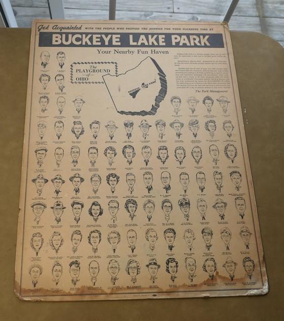 Rare Buckeye Lake Park "Get Acquainted" Poster