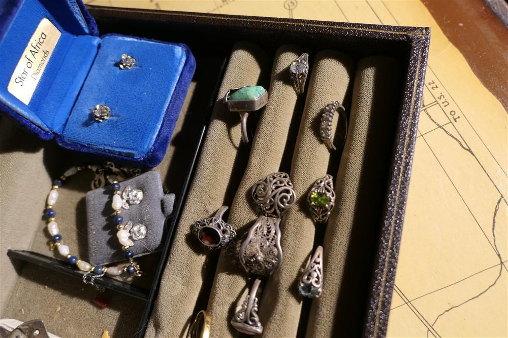 Mostly Sterling Silver Lot - Many Rings