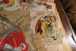 Large lot better antique valentines