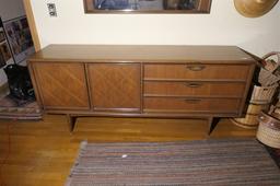 Vintage Mazor Masterpiece Mid Century Modern Dresser + Mirror