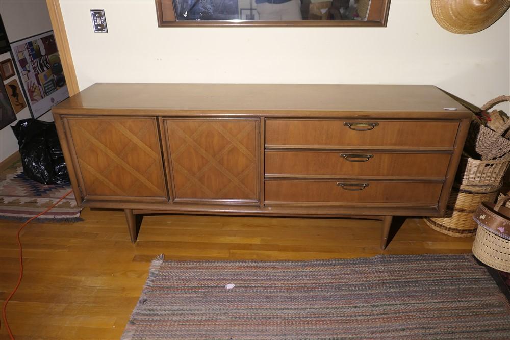 Vintage Mazor Masterpiece Mid Century Modern Dresser + Mirror