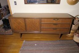 Vintage Mazor Masterpiece Mid Century Modern Dresser + Mirror