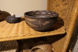 Antique Native American ceramic Bowl w/Paint