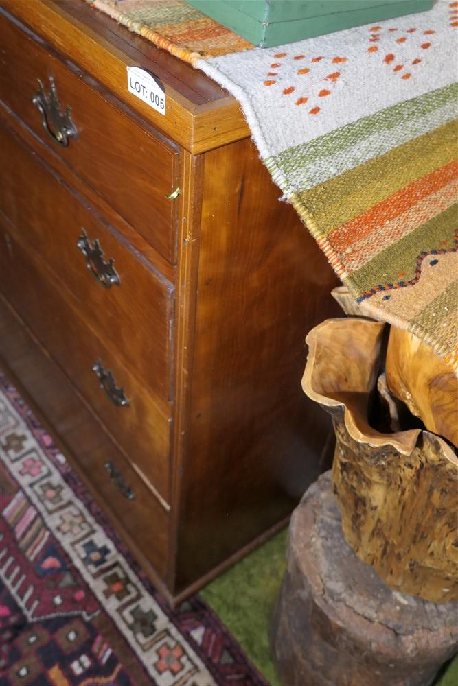 c. 1820 Federal Style Dresser or Chest of Drawers with inlay