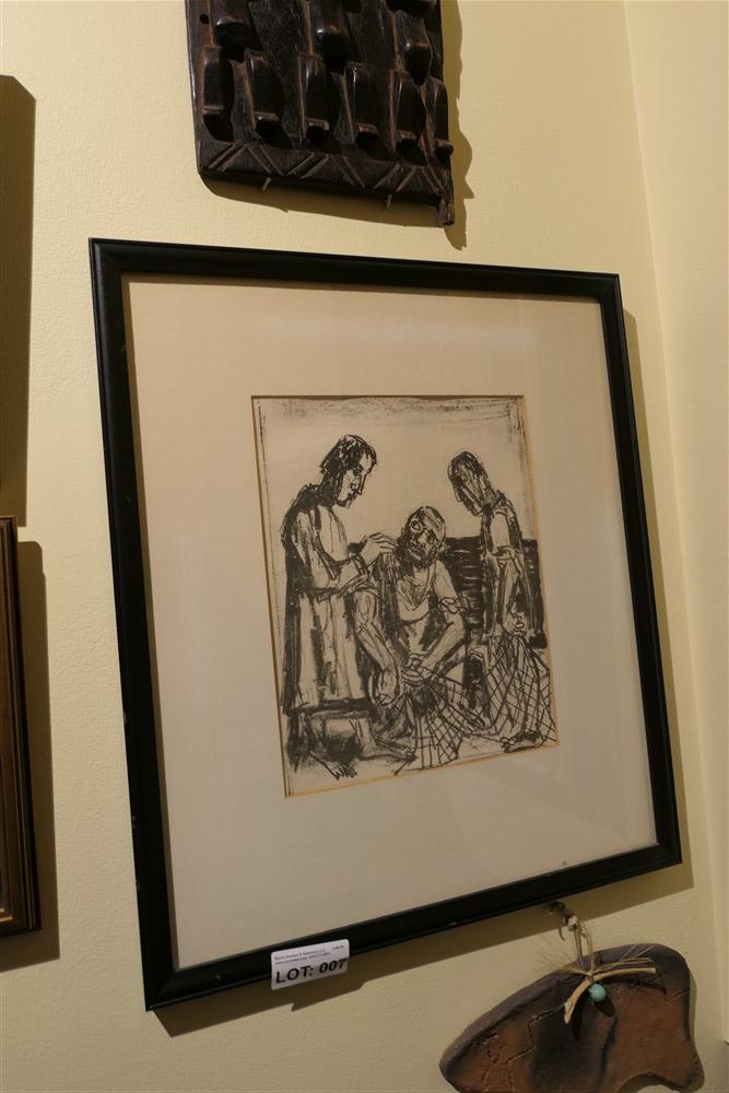 Original etching by Otto Dix - Matthaus Evangelium